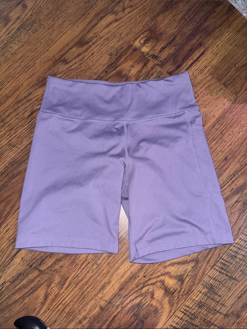 DKNY Lavender High-Waist Bike Shorts 18.2.B1